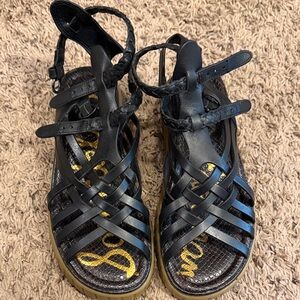 Sam Edelman Black Strappy Sandals Geana Sandal